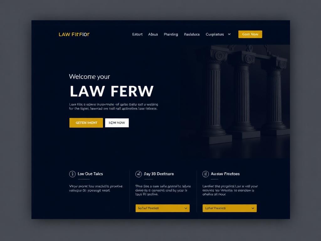 Modelo de site para Advocacia Mendes