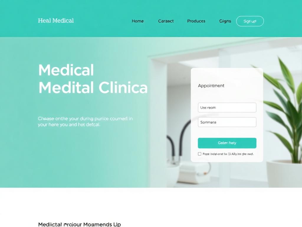 Modelo de site para Clínica Vitalis